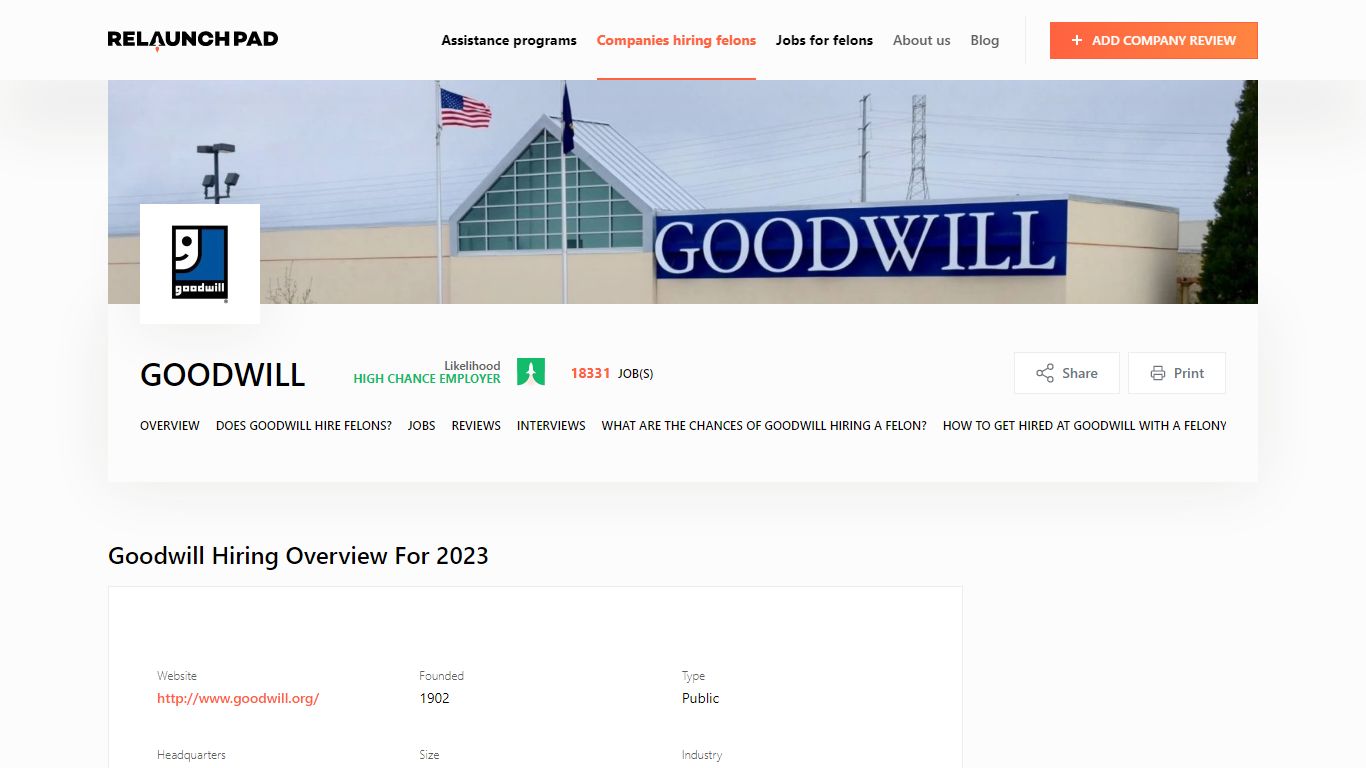 Does Goodwill Hire Felons in 2023? We Asked the Company - Relaunch Pad